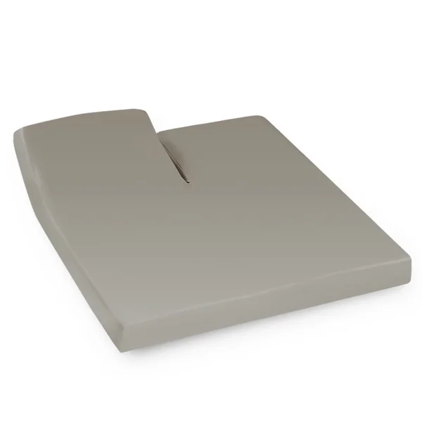 Drap housse relaxation uni 2x70x220 cm 100% coton ALTO Chamois - TR Tête relevable uniquement