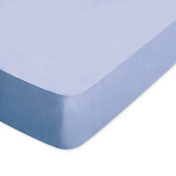 Drap housse uni 200x220 cm bonnet 30 cm 100% coton ALTO Belle ile