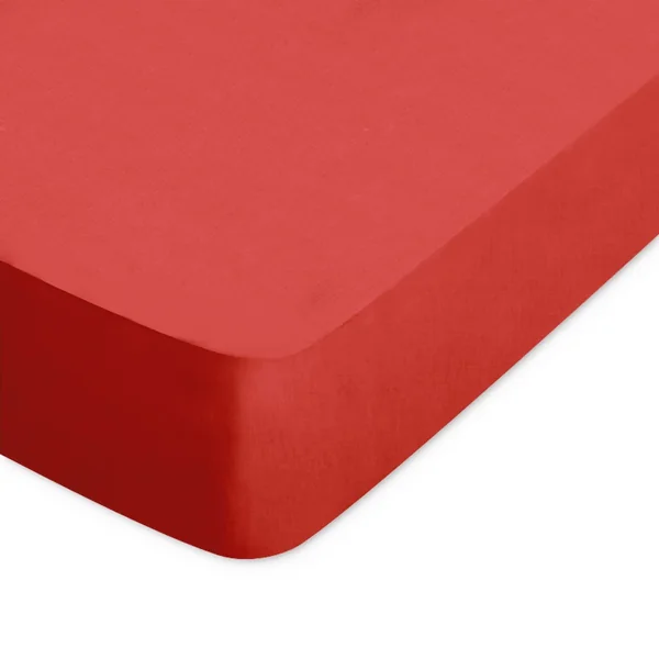 Drap housse uni 70x150 cm 100% coton ALTO orange Baie de Goji