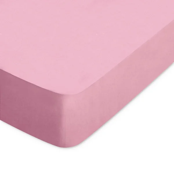 Drap housse uni 80x220 cm bonnet 30 cm 100% coton ALTO Macaron