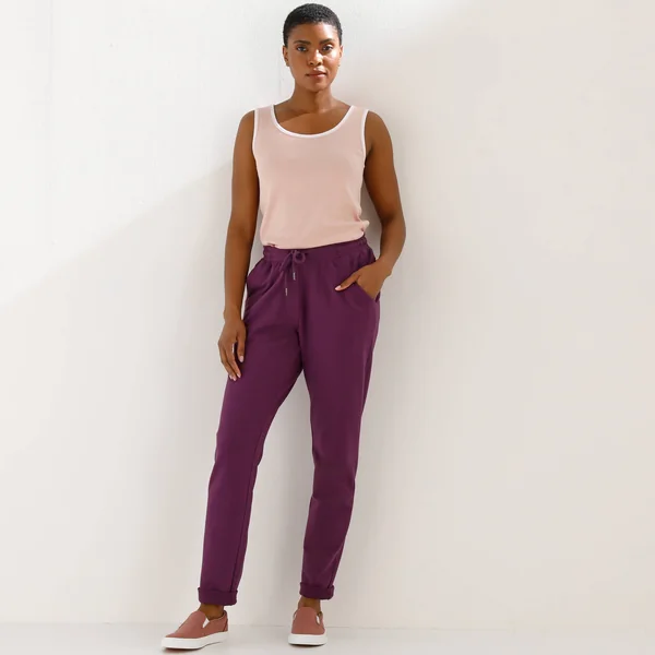 Débardeur bicolore, rose grisé