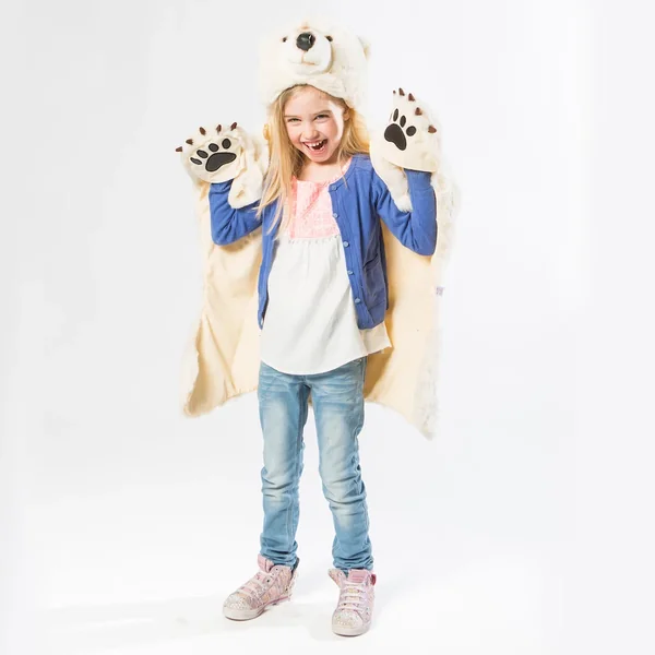 Déguisement en peluche Ours Blanc Basile collection Polaire