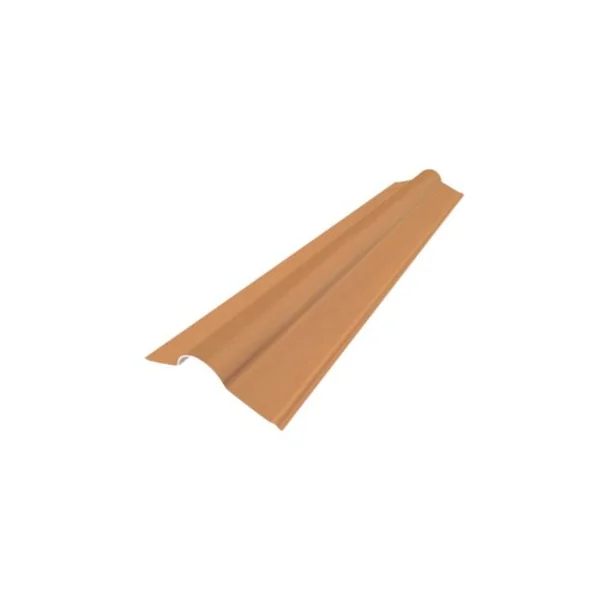 Faitière pour plaque de toiture imitation tuile Coverlife en pvc terre naturelle 105 cm