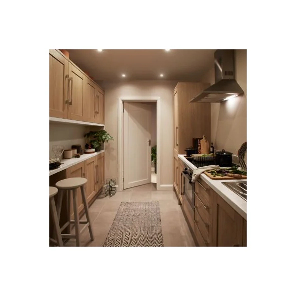 Façade de cuisine 1 tiroir et 2 casseroliers Alpinia décor chêne l. 50 cm x H. 72 cm GoodHome