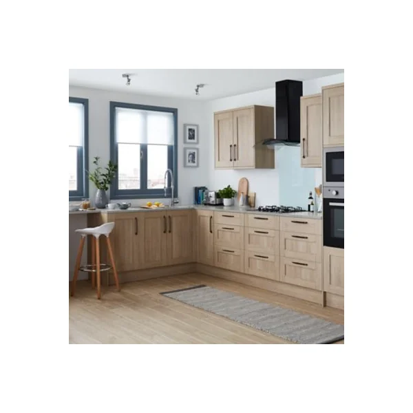 Façade de cuisine 1 tiroir et 2 casseroliers Alpinia décor chêne l. 50 cm x H. 72 cm GoodHome