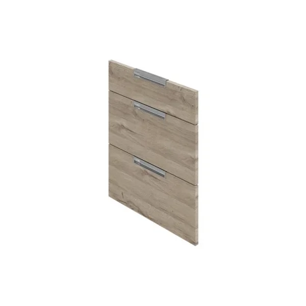 Façade de cuisine 1 tiroir et 2 casseroliers Pachira décor chêne l. 60 cm x H. 72 cm GoodHome