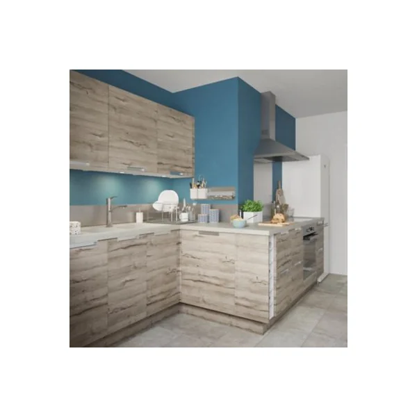 Façade de cuisine 1 tiroir et 2 casseroliers Pachira décor chêne l. 60 cm x H. 72 cm GoodHome