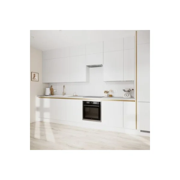 Façade de cuisine 3 tiroirs et 1 caisson Stevia blanc mat l. 49,7 x H. 71,5 cm GoodHome