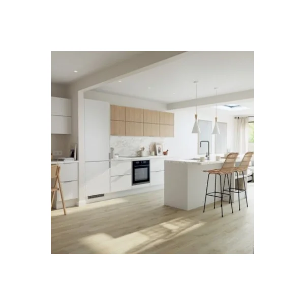 Façade de cuisine 3 tiroirs et 1 caisson Stevia blanc mat l. 49,7 x H. 71,5 cm GoodHome