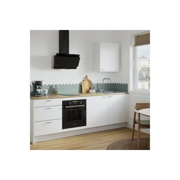 Façade de cuisine pour électroménager Elcot blanc l.59,7 x H.54,3 cm GoodHome