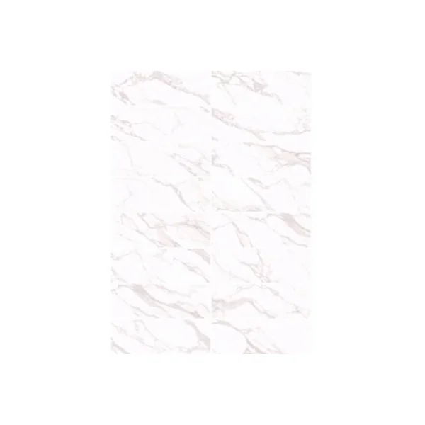 Faïence murale effet marbre blanc brillant L.90 x l.30 cm x ép.8,7 mm, Oazis