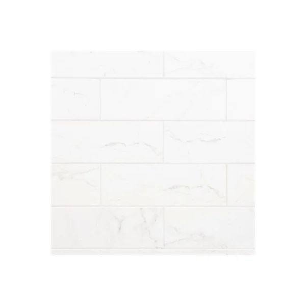 Faïence murale effet marbre blanc L.60 x l.20 cm x ép.9,4 mm, Aruma
