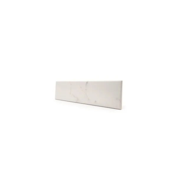 Faïence murale effet marbre calacatta blanc satin L.30 x l.7 cm, Minerra