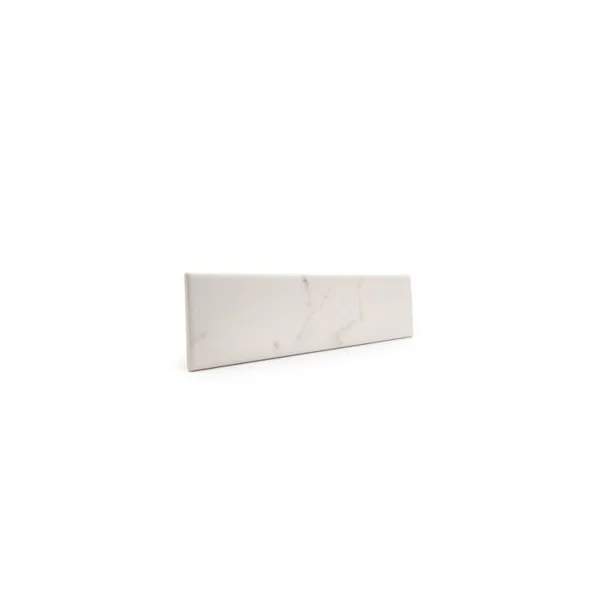Faïence murale effet marbre calacatta blanc satin L.30 x l.7 cm, Minerra