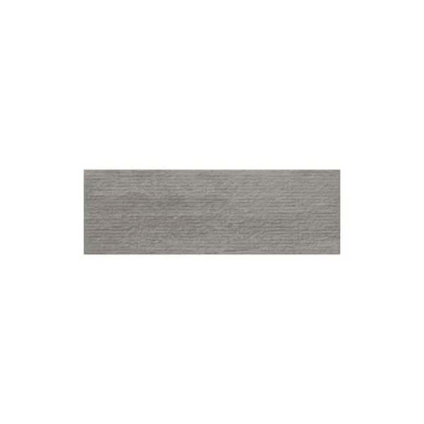 Faïence murale effet pierre gris mat décor texturé L.60 x l.20 cm x ép.9,5 mm, Althea
