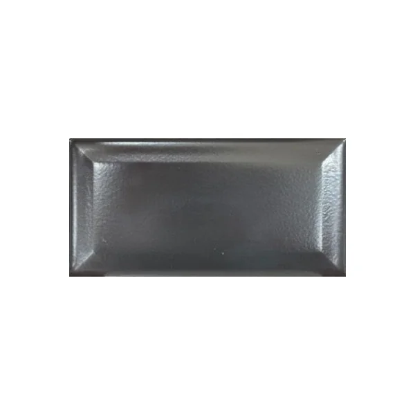 Faïence murale métro noir mat L.15 x l.7,5 cm x ép.7,2 mm