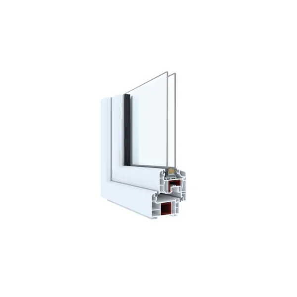 Fenêtre 1 vantail oscillo-battante, tirant gauche double vitrage GoodHome en PVC blanc l.85 x H.118 cm