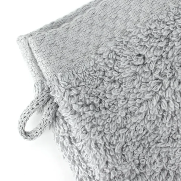 Gant de toilette 16x21 cm PURE Argent 550 g/m2