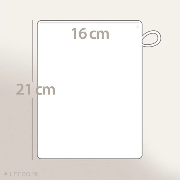 Gant de toilette 16x21 cm ROYAL CRESENT Vert Bouteille 650 g/m2