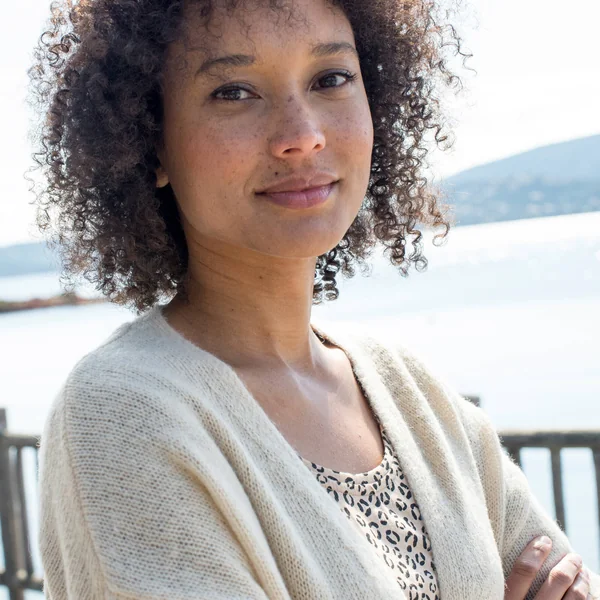 Gilet ouvert, laine et mohair mélangés, beige