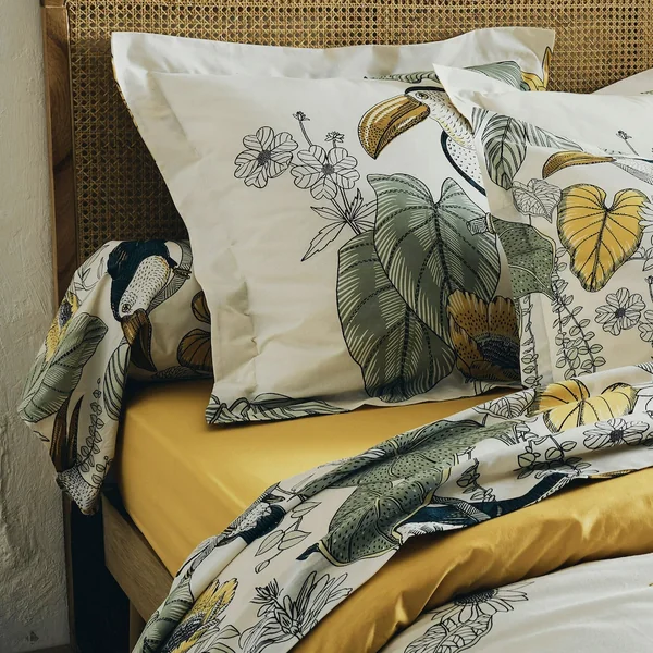 Housse de couette 240x220 cm 100% coton TOCO vert