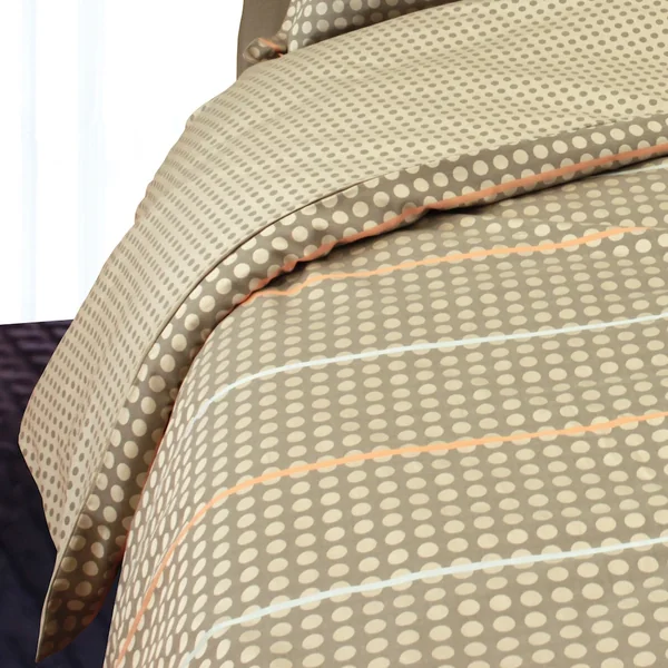 Housse de couette 240x220 cm Satin de coton DAUPHINE Marron