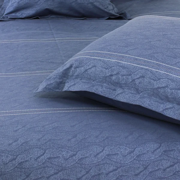 Housse de couette 240x220 cm Satin de coton VENDOME Bleu foncé