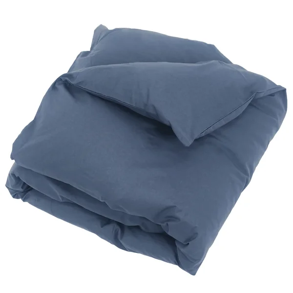 Housse de couette uni 140x200 cm 100% coton ALTO bleu Jean