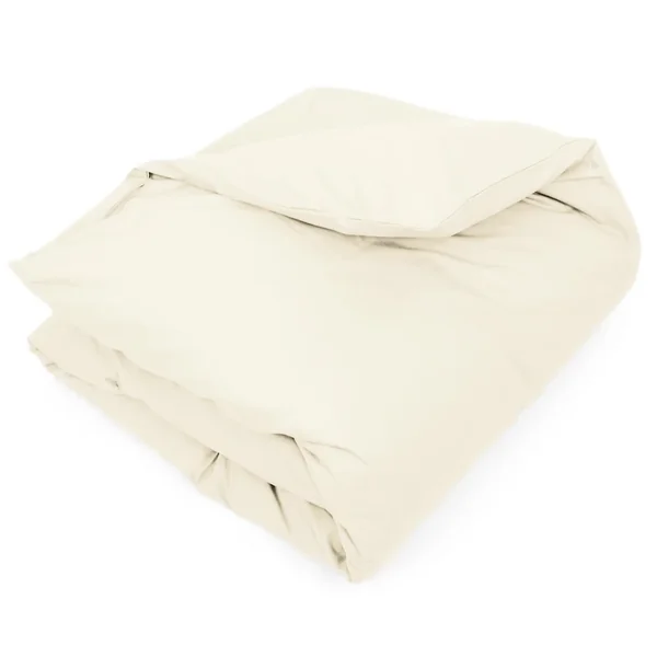 Housse de couette uni 240x220 cm 100% coton ALTO Crème
