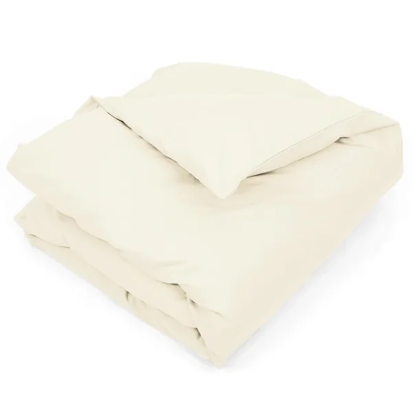 Housse de couette uni 280x240 cm 100% coton ALTO Crème