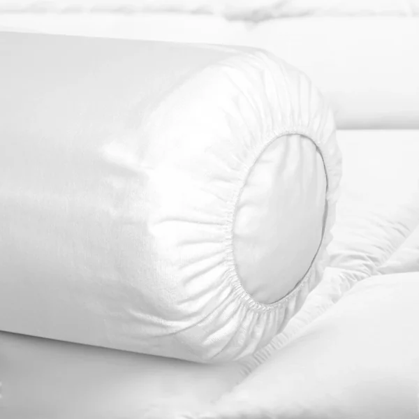 Housse de protection de traversin imperméable ARNON 140 cm molleton contrecollé polyuréthane