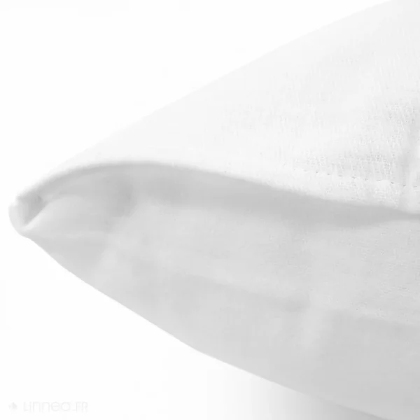 Housse de protection d'oreiller ANTONIN 80x80 cm molleton 220 g/m² absorbant blanc