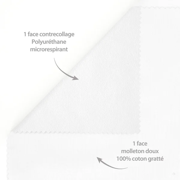 Housse de protection d'oreiller imperméable ARNON 50x75 cm molleton contrecollé polyuréthane