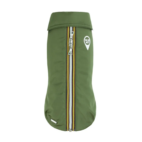 Imper pour chien coloris kaki Wouapy GPS - Taille 32