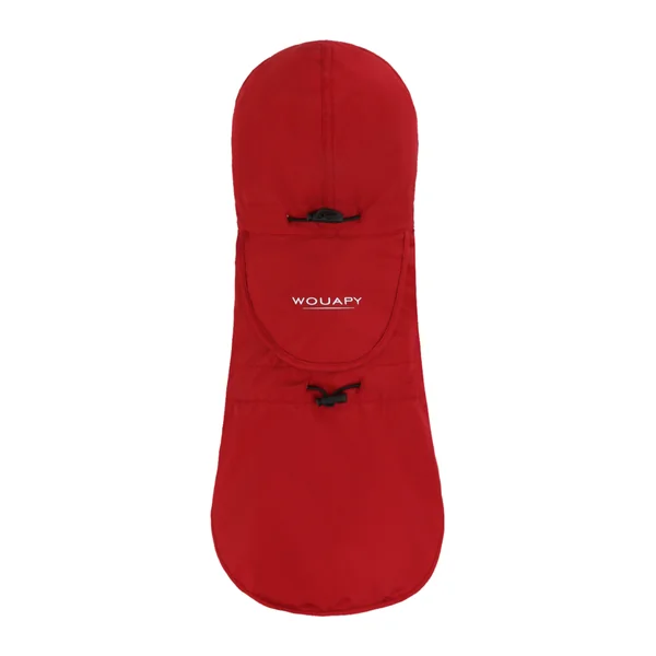 Imperméable pour chien coloris rouge pliable Wouapy Essentiel - taille 55
