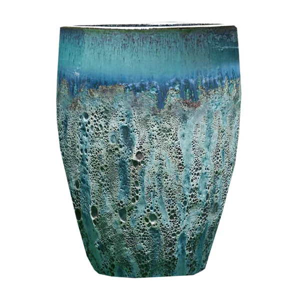 Jarre en grès émaillé vert amande Decolines Leon - Ø 45 x H 56 cm