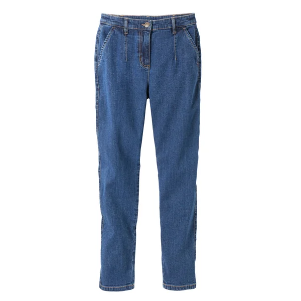 Jean coupe mom taille haute, stretch, stone