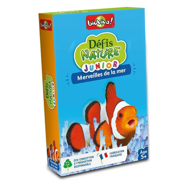 Jeu de cartes Défis nature junior - Merveilles de la mer Bioviva Éditions