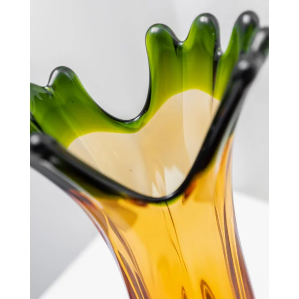 Large Murano Glass Vase by Fratelli Toso 60s