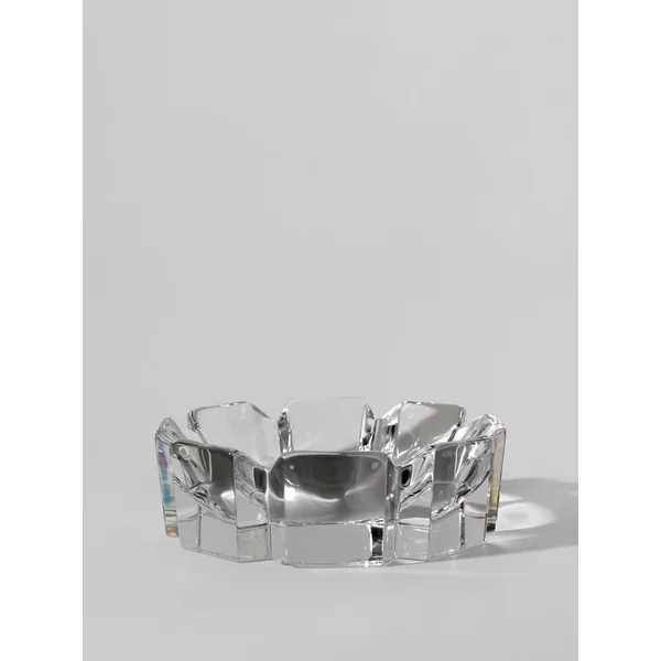 Lars Hellsten Full Lead Crystal "Corona" Bowl for Orrefors, 1970s