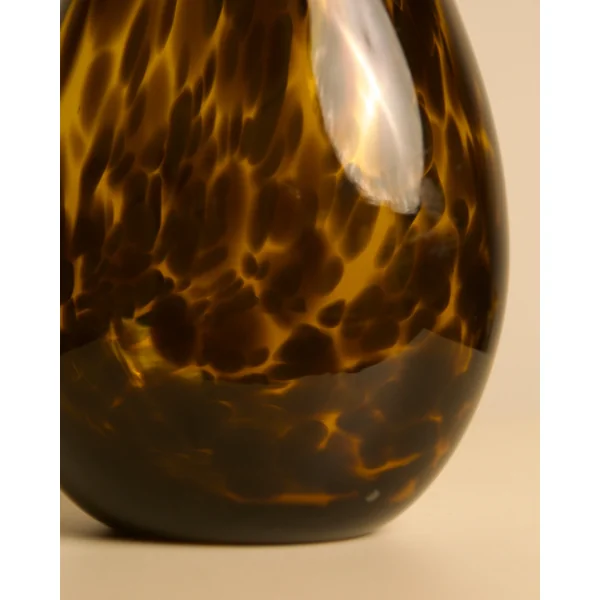Leopard vase in Murano glass, 1980s