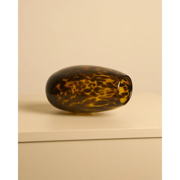 Leopard vase in Murano glass, 1980s