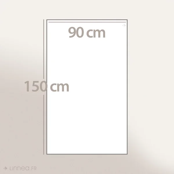 Lot de 2 draps de bain 90x150 cm ALPHA bleu Marine