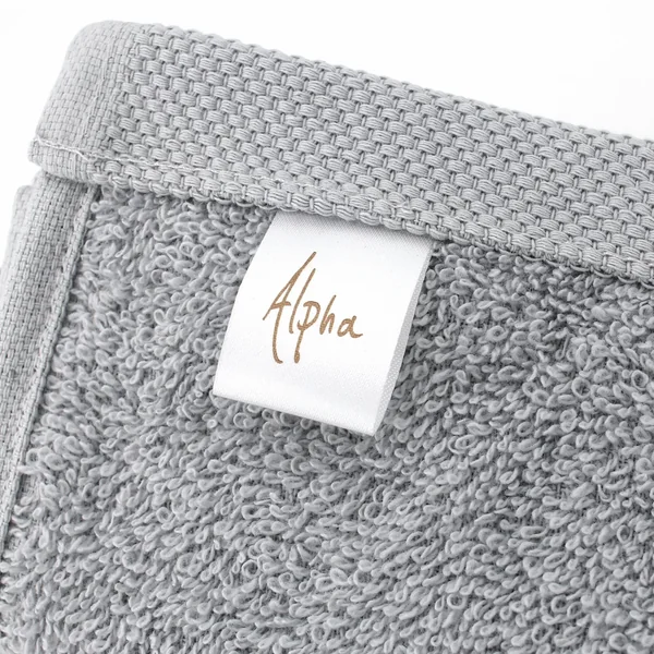 Lot de 2 draps de bain 90x150 cm ALPHA gris Argent