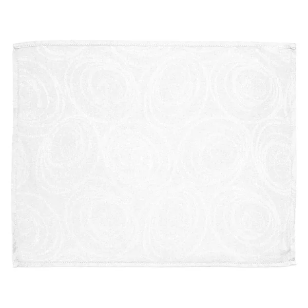 Lot de 2 sets de table 35x45 cm Jacquard 100% coton SPIRALE blanc
