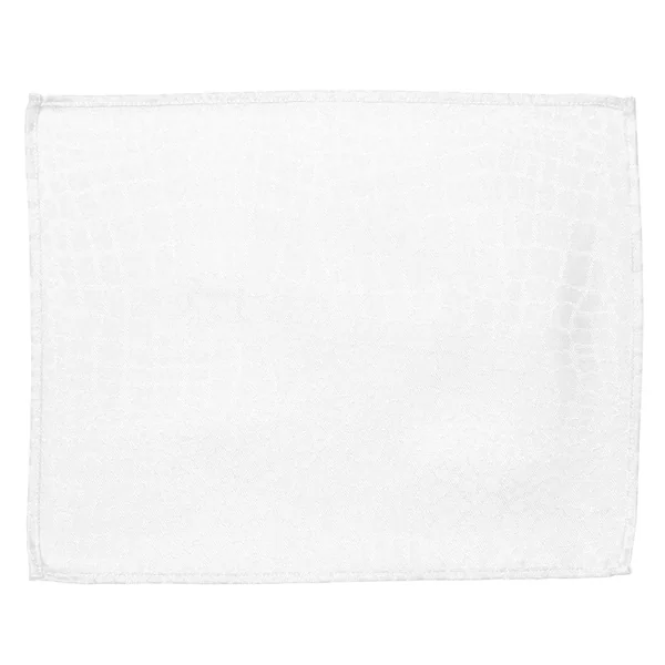 Lot de 2 sets de table 35x45 cm Jacquard 100% polyester LOUNGE blanc