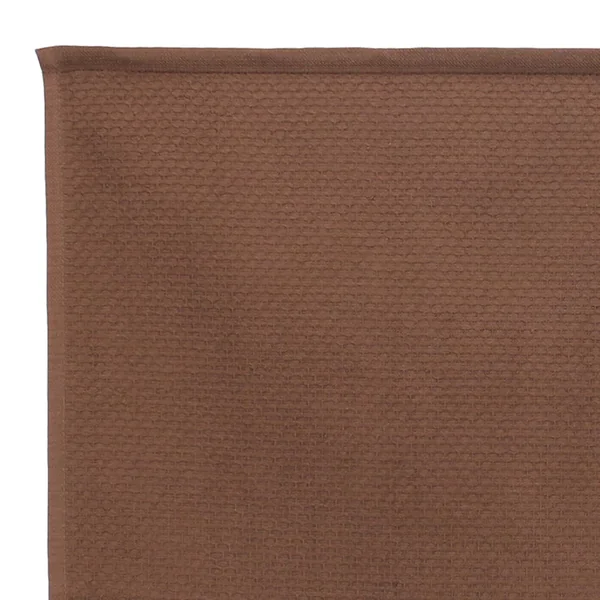 Lot de 2 torchons de cuisine 50x50 cm nid d'abeille PURE KITCHEN WAFFLE Marron