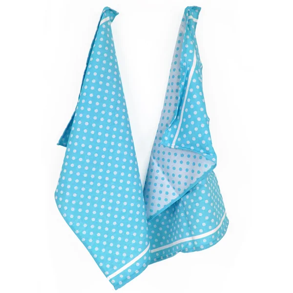 Lot de 2 torchons de cuisine toile 50x70 cm DOTS bleu