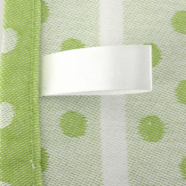 Lot de 2 torchons de cuisine toile 50x70 cm DOTS vert