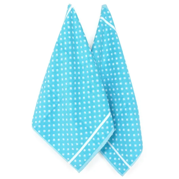 Lot de 2 torchons de cuisine éponge 50x50 cm DOTS bleu